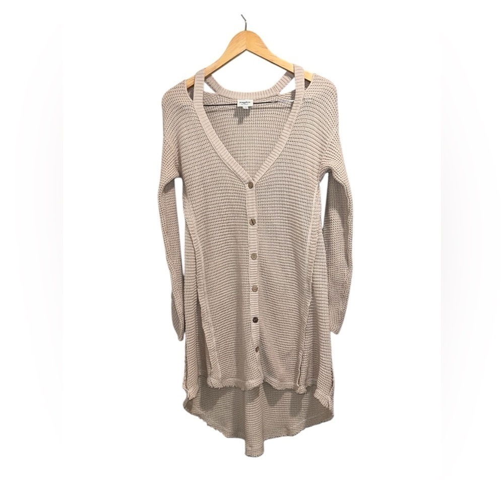 Hayden Women's Tan Cardigan Sweater Size Small.